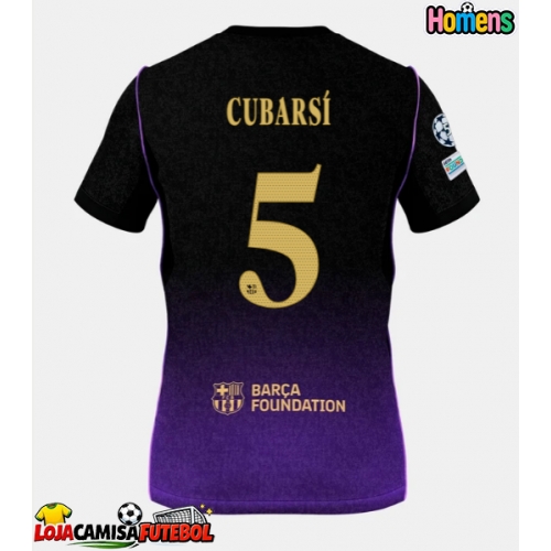 Camisa de Futebol Barcelona Pau Cubarsi #5 Equipamento Secundário 2026-27 Manga Curta